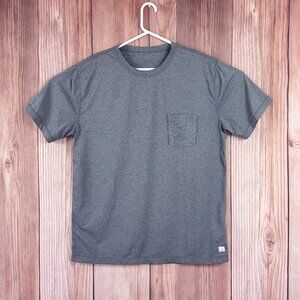 Vuori Mens Tradewind Performance Tee Shirt Size XL Heather Gray Athleisure V109